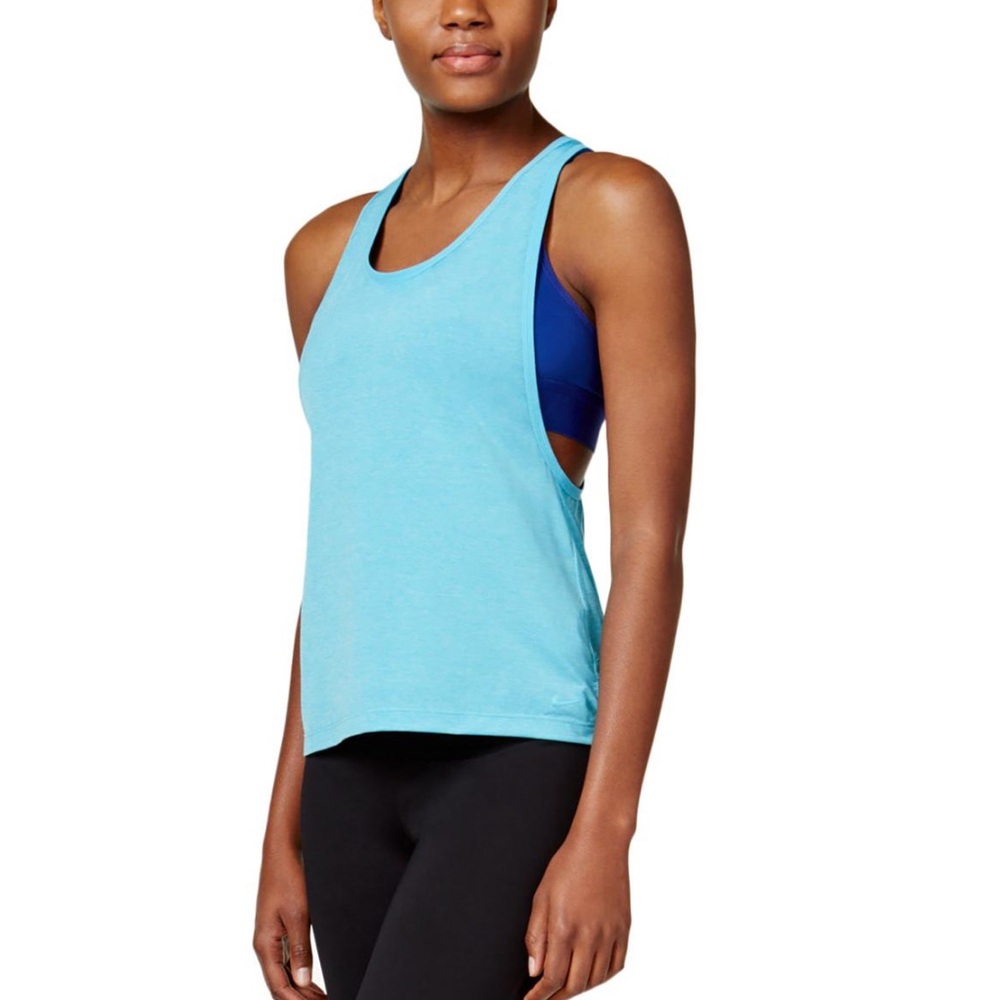 Ladies Nike Dri-Fit Blue Tank Top with Built in Bra Size‎ Small